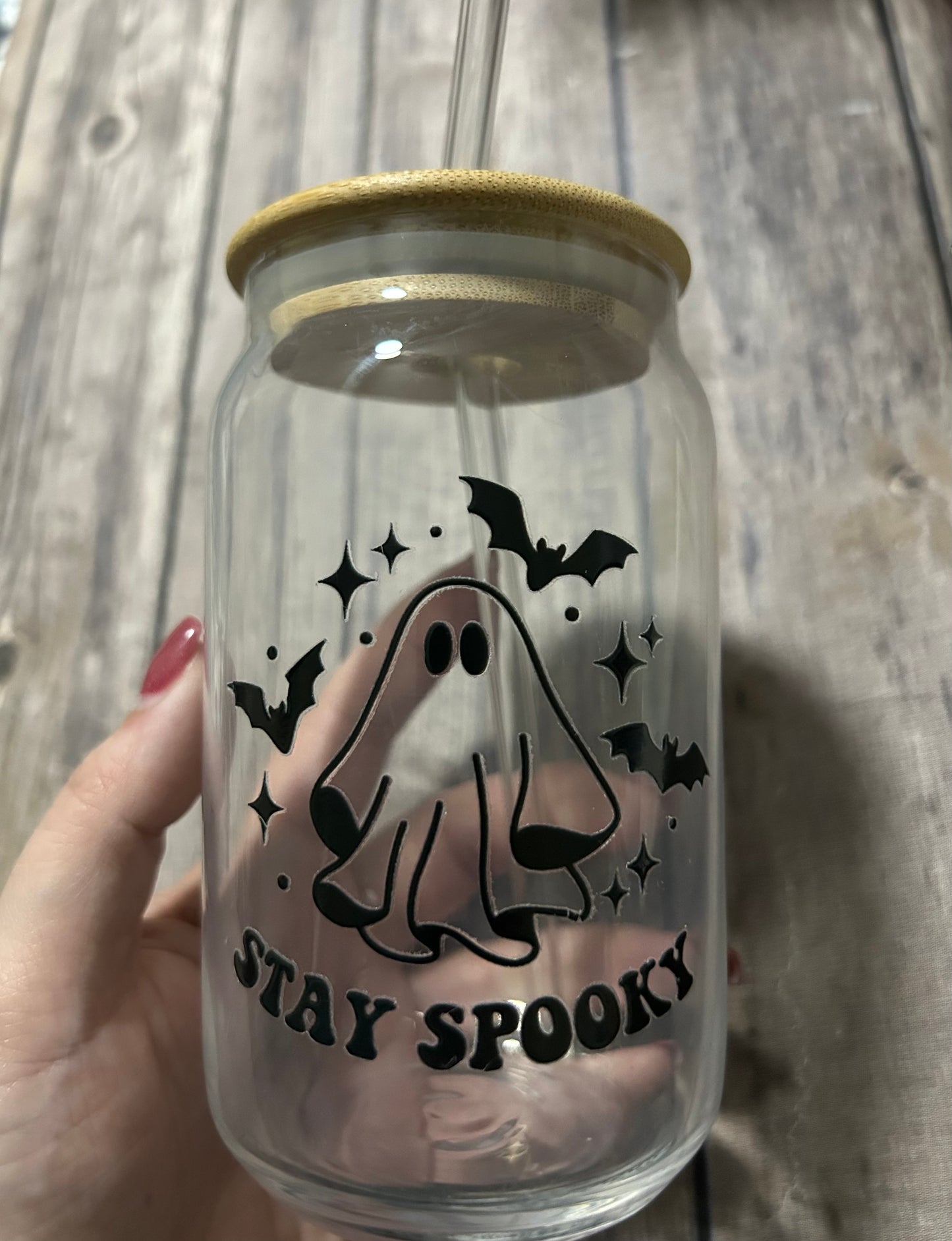 Stay Spooky Glass Tumbler
