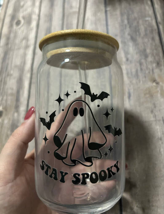 Stay Spooky Glass Tumbler